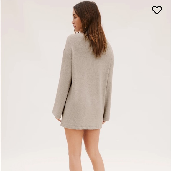 Reformation Aspen Dress Heather Gray - Picture 5 of 5